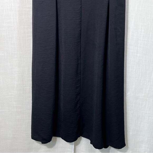 ASOS DESIGN NWT Curve Button Through Waist Midi Shirt Dress Black Size 12 - Picture 11 of 15